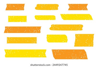 Yellow and orange blurred masking tape