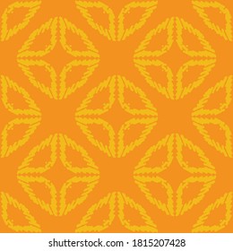 Yellow and orange bright abstract seamless vector pattern. Simple surface print design for fabrics, stationery, textiles, backgrounds, gift wrap, and packaging.