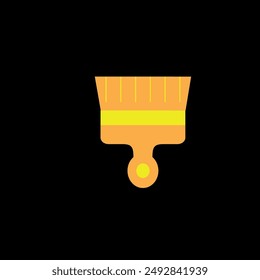 yellow and orange broom in front of the background