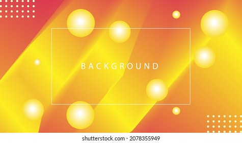 Fondo abstracto de luz de círculo amarillo naranja
