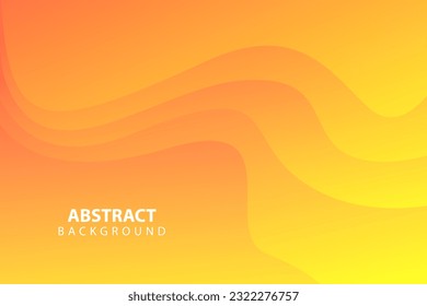 Yellow and Orange colorful geometric background. Liquid color background design. Fluid shapes composition. Yellow Background. Eps10 vector.