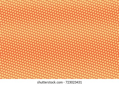Yellow and orange dotted halftone vector background. Vivid halftone banner template. Vintage dotted pattern. Abstract dotted backdrop. Juicy surface design. Grungy halftone texture. Pop art background