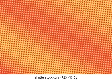 Yellow and orange dotted halftone vector background. Vivid halftone banner template. Vintage dotted pattern. Abstract dotted backdrop. Juicy surface design. Grungy halftone texture. Pop art background