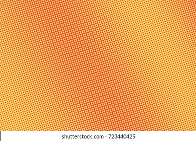 Yellow and orange dotted halftone vector background. Vivid halftone banner template. Vintage dotted pattern. Abstract dotted backdrop. Juicy surface design. Grungy halftone texture. Pop art background