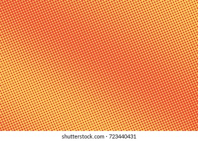 Yellow and orange dotted halftone vector background. Vivid halftone banner template. Vintage dotted pattern. Abstract dotted backdrop. Juicy surface design. Grungy halftone texture. Pop art background