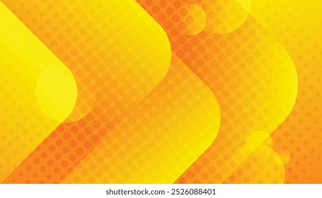 Yellow and orange elements with fluid gradient. dynamic shapes composition. abstract geometric shapes background. cool background design for flyer. vector illustration