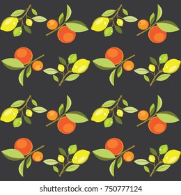 yellow orange fruit pattern
