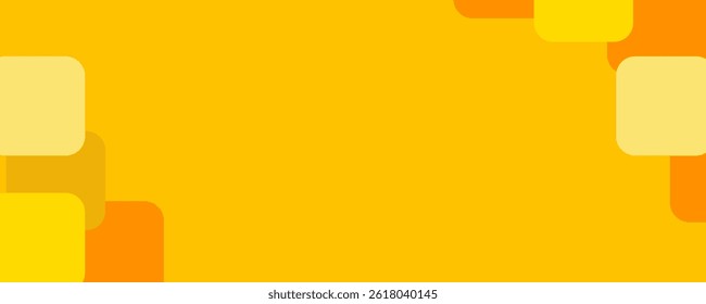 Yellow orange geometric abstract background. Color vector template, dynamic banner with geometric elements, bright summer mockup
