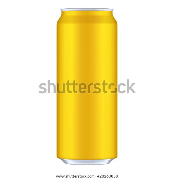 Download Yellow Orange Golden Metal Aluminum Beverage Stock Vector Royalty Free 428263858 Yellowimages Mockups