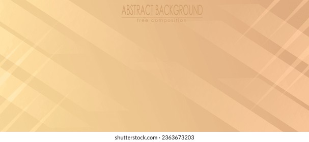 Yellow and orange gradient abstract background with arbitrary geometric shapes. Vector composition