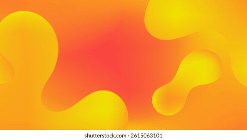 Yellow Orange Gradient Abstract background with shape dynamic effect Vector illustration for advertising and presentation