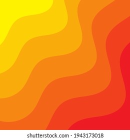 Yellow and orange gradient background. Organic shape. Abstract background. Vector geometric elements. Yellow and orange wave background. Colorful wallpaper.