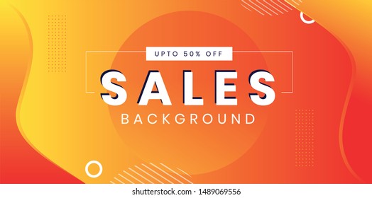 yellow and orange gradient color background abstract art vector