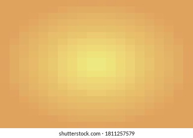 Yellow and orange gradient geometric pixelated background. Vector background. Abstract Yellow and orange mosaic background.