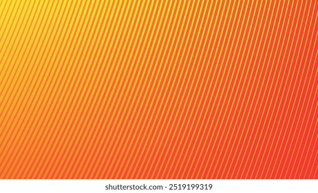 Gradiente amarelo e laranja com imagem de vetor de plano de fundo abstrato com listras