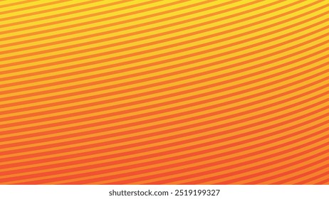 Gradiente amarillo y naranja con líneas de rayas Imagen de Vector de fondo abstracto