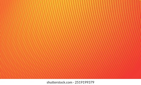 Gradiente amarillo y naranja con líneas de rayas Imagen de Vector de fondo abstracto