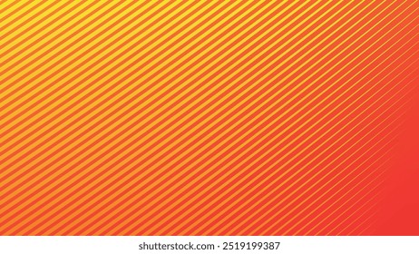 Gradiente amarillo y naranja con líneas de rayas Imagen de Vector de fondo abstracto