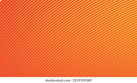 Gradiente amarillo y naranja con líneas de rayas Imagen de Vector de fondo abstracto