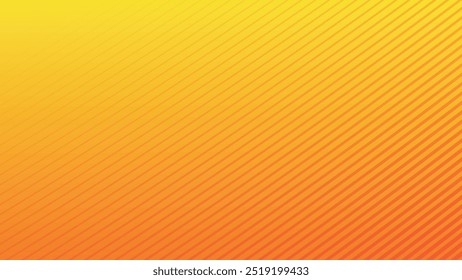 Gradiente amarelo e laranja com imagem de vetor de plano de fundo abstrato com listras
