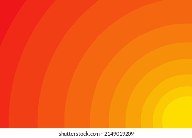 Yellow and orange gradient sun paper cut. Vector illustration.