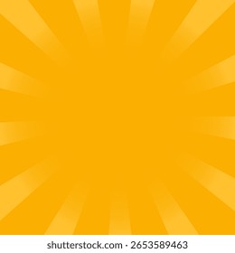 Ilustración de fondo de explosión de sol de gradiente amarillo y naranja