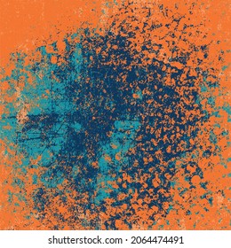 Fondo amarillo naranja grunge. Textura rayada vectorial