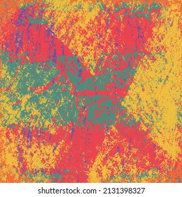 Fondo amarillo naranja grunge. Textura rayada vectorial