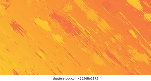 yellow and orange grunge texture on yellow gradient background. Vector