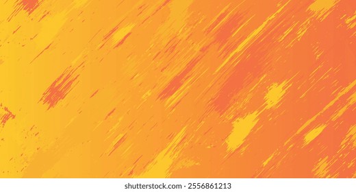 yellow and orange grunge texture on yellow gradient background. Vector Illustration