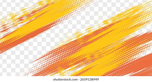 textura grunge amarela e laranja em fundo isolado. vetor eps 10