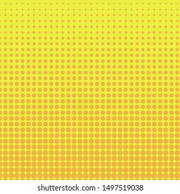 Yellow orange halftone background, vector.