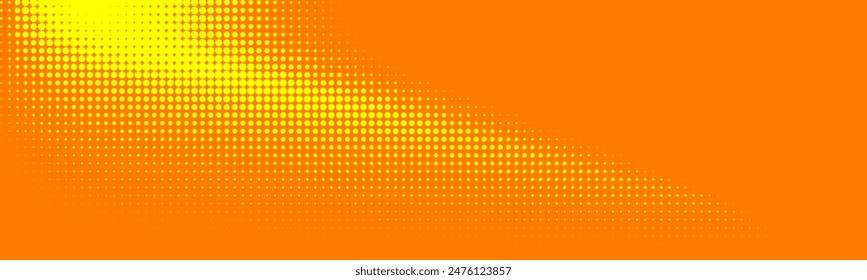 Yellow orange halftone pattern. copy space