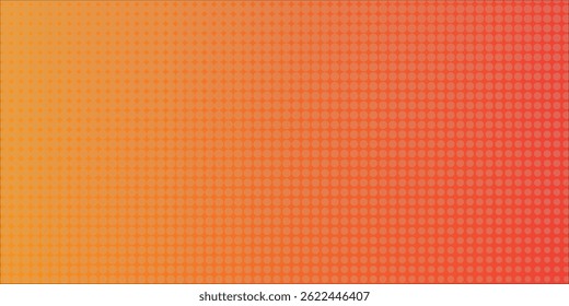 Yellow orange halftone pattern. copy space