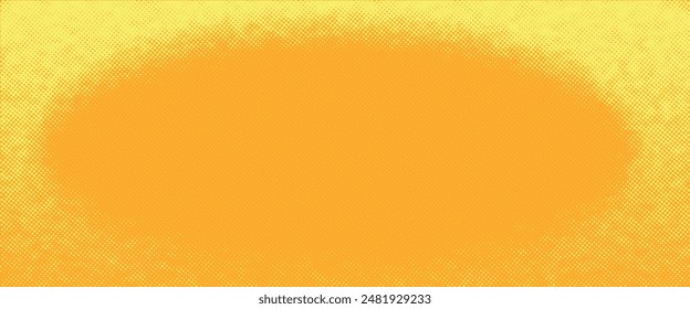 Yellow orange halftone pattern. Retro comic gradient background. Square pixilated dot cartoon texture. Pop art faded gradient pattern