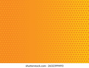 Yellow orange halftone pattern Retro comic gradient background Illustration