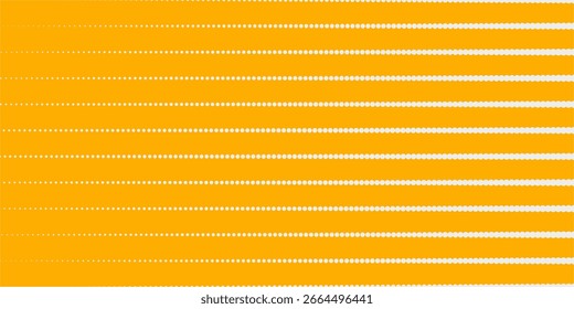 Yellow orange halftone pattern. Retro comic gradient background. Square pixilated dot cartoon texture. Pop art faded gradient pattern. Vector backdrop.