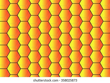 Yellow and Orange Hexagon Textures