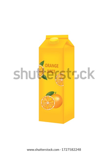 Yellow Orange Juice Template Vector Stock Vector (Royalty Free ...