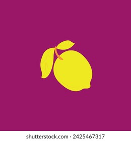yellow and orange lemon in front of the background