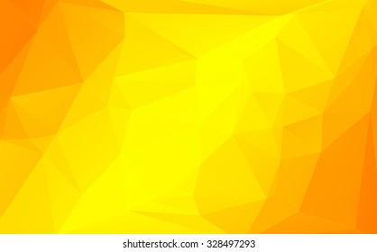 Yellow orange low-polypolygonal background