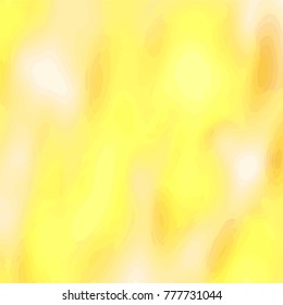 yellow and orange misty cloud pattern with blurred borders and highlighted areas, vector illustration