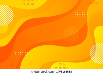 yellow and orange modern geometric abstract vector background, banner background, yellow modern background for banner, poster, flyer, business card, brochure