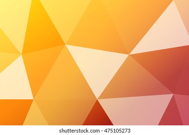 yellow, orange multicolor polygonal geometric banner with rumpled triangular low poly origami style background. vector illustration. for your idea business, wallpaper, web-design.
