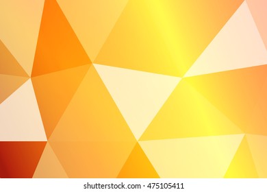 yellow, orange multicolor polygonal geometric banner with rumpled triangular low poly origami style background. vector illustration. for your idea business, wallpaper, web-design.