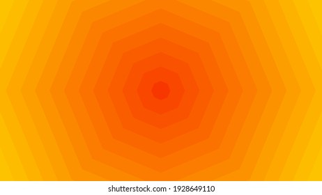 Yellow And Orange Octagon Abstract Background. Gradient Design For Your Business