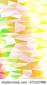 yellow, orange, pink, multicolor polygonal geometric banner with rumpled triangular low poly origami style background. vector illustration. for your idea business, wallpaper, web-design.