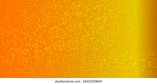 Yellow and Orange Pixelated Abstract Digital Background Design
