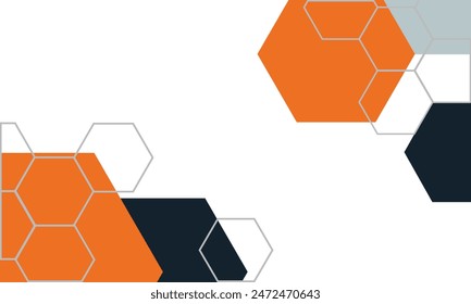 yellow orange polygon geometric abstract background vector eps file