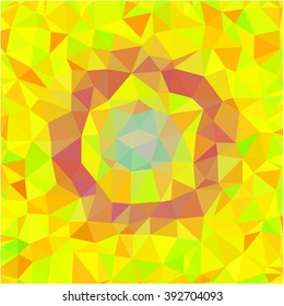 Yellow orange polygonal background